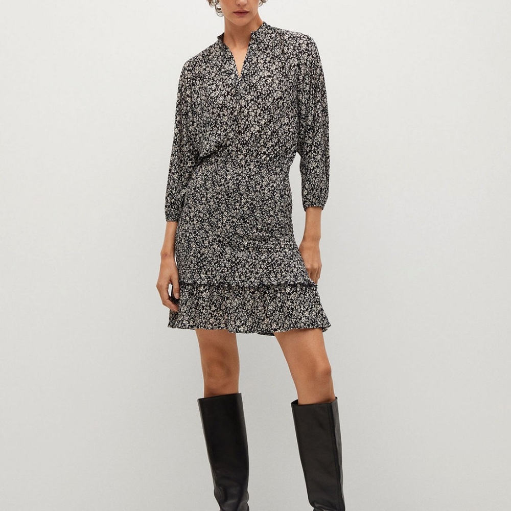 NWOT Mango floral ruffled print dresses